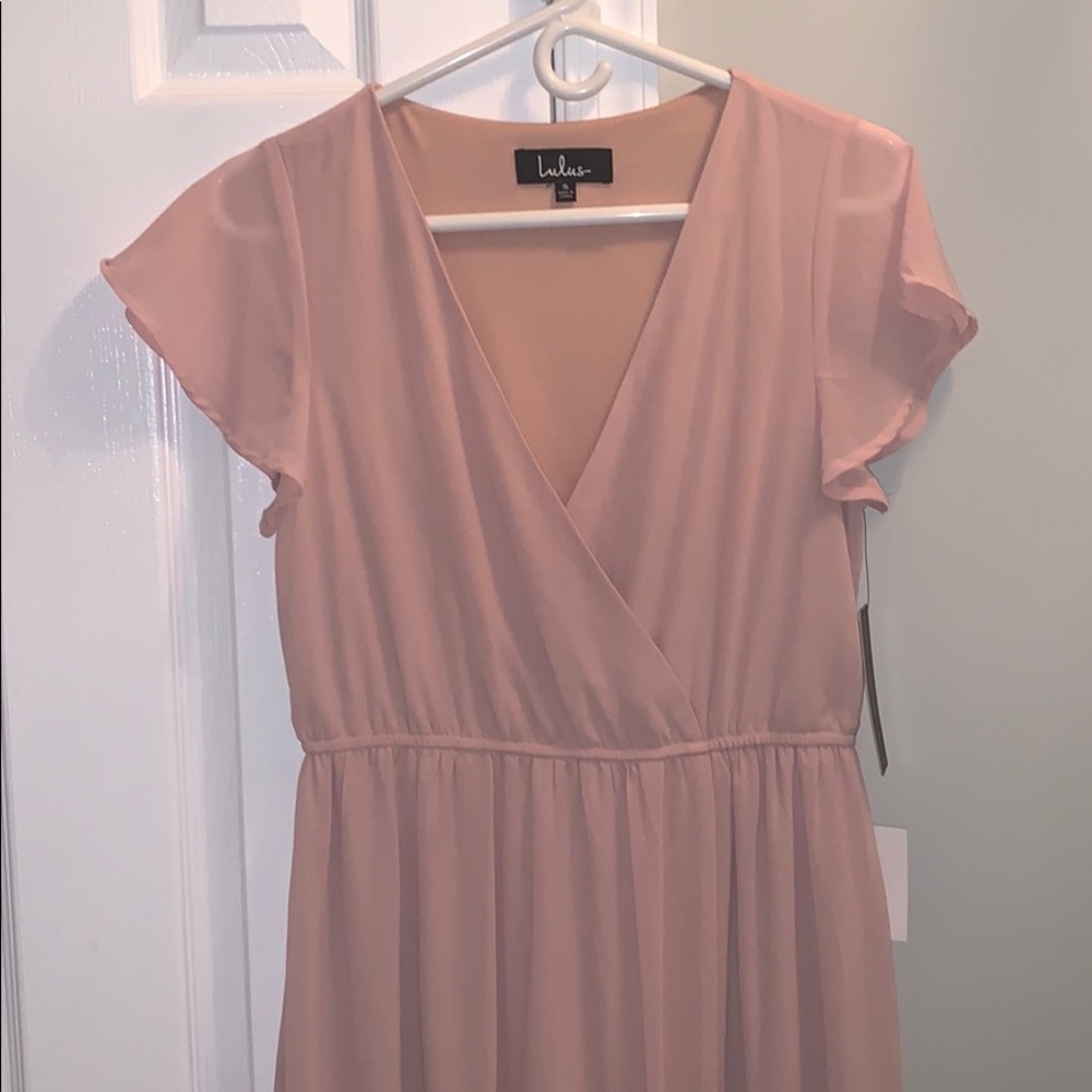 Lulu’s babydoll blush pink dress size small